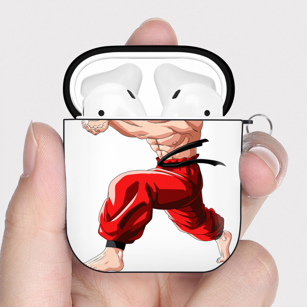（画像用） ドラゴンボール 孫悟空（そん ごくう）Son Goku カカロット DRAGON BALL Kakarotto AirPods 第2世代保護ケース ハードシェル ブラック 耐衝撃・防指紋・カラビナ付き
