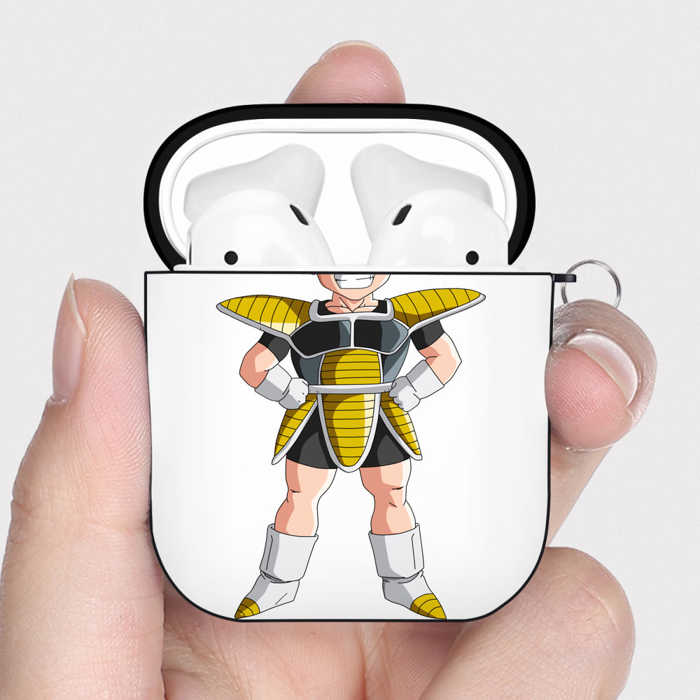 （画像用） ドラゴンボール 孫悟空（そん ごくう）Son Goku カカロット DRAGON BALL Kakarotto AirPods 第2世代保護ケース ハードシェル ブラック 耐衝撃・防指紋・カラビナ付き
