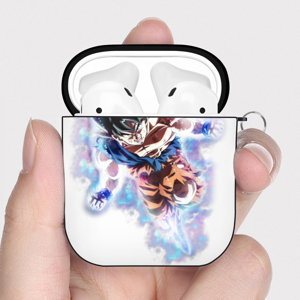 （画像用） ドラゴンボール 孫悟空（そん ごくう）Son Goku カカロット DRAGON BALL Kakarotto AirPods 第2世代保護ケース ハードシェル ブラック 耐衝撃・防指紋・カラビナ付き