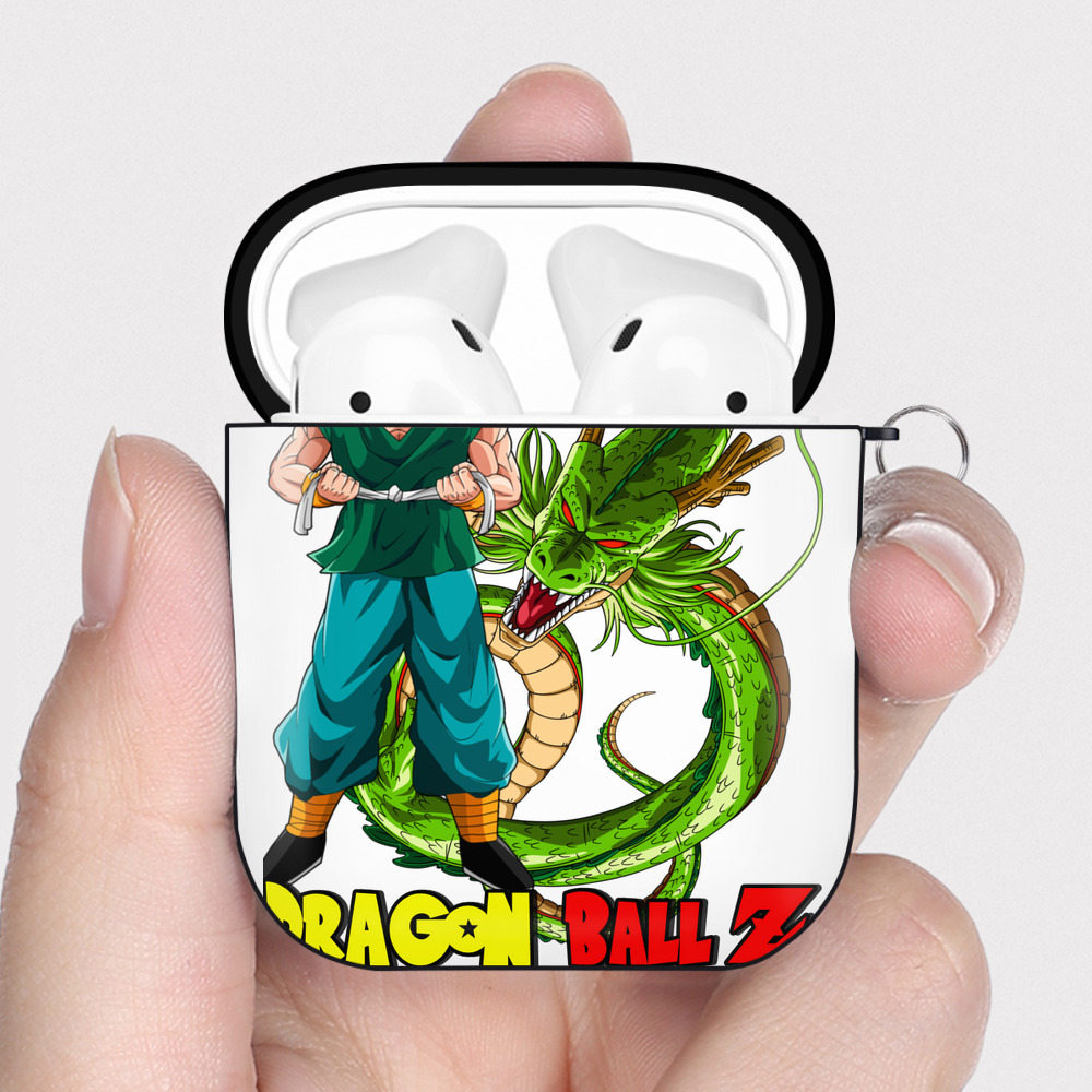 （画像用） ドラゴンボール 孫悟空（そん ごくう）Son Goku カカロット DRAGON BALL Kakarotto AirPods 第2世代保護ケース ハードシェル ブラック 耐衝撃・防指紋・カラビナ付き