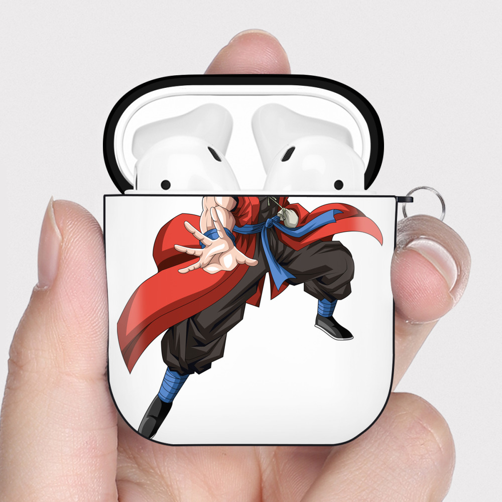 （画像用） ドラゴンボール 孫悟空（そん ごくう）Son Goku カカロット DRAGON BALL Kakarotto AirPods 第2世代保護ケース ハードシェル ブラック 耐衝撃・防指紋・カラビナ付き