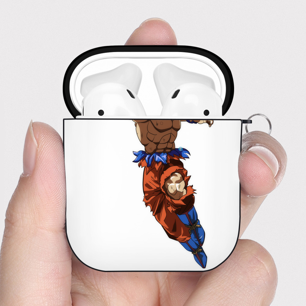 （画像用） ドラゴンボール 孫悟空（そん ごくう）Son Goku カカロット DRAGON BALL Kakarotto AirPods 第2世代保護ケース ハードシェル ブラック 耐衝撃・防指紋・カラビナ付き