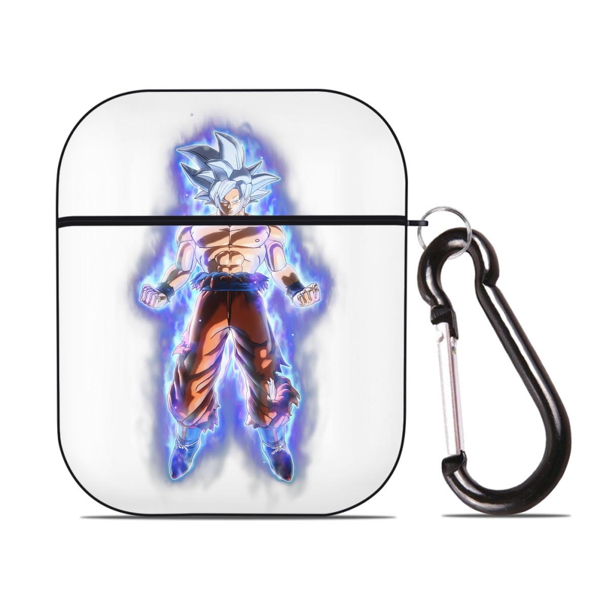 （画像用） ドラゴンボール 孫悟空（そん ごくう）Son Goku カカロット DRAGON BALL Kakarotto AirPods 第2世代保護ケース ハードシェル ブラック 耐衝撃・防指紋・カラビナ付き