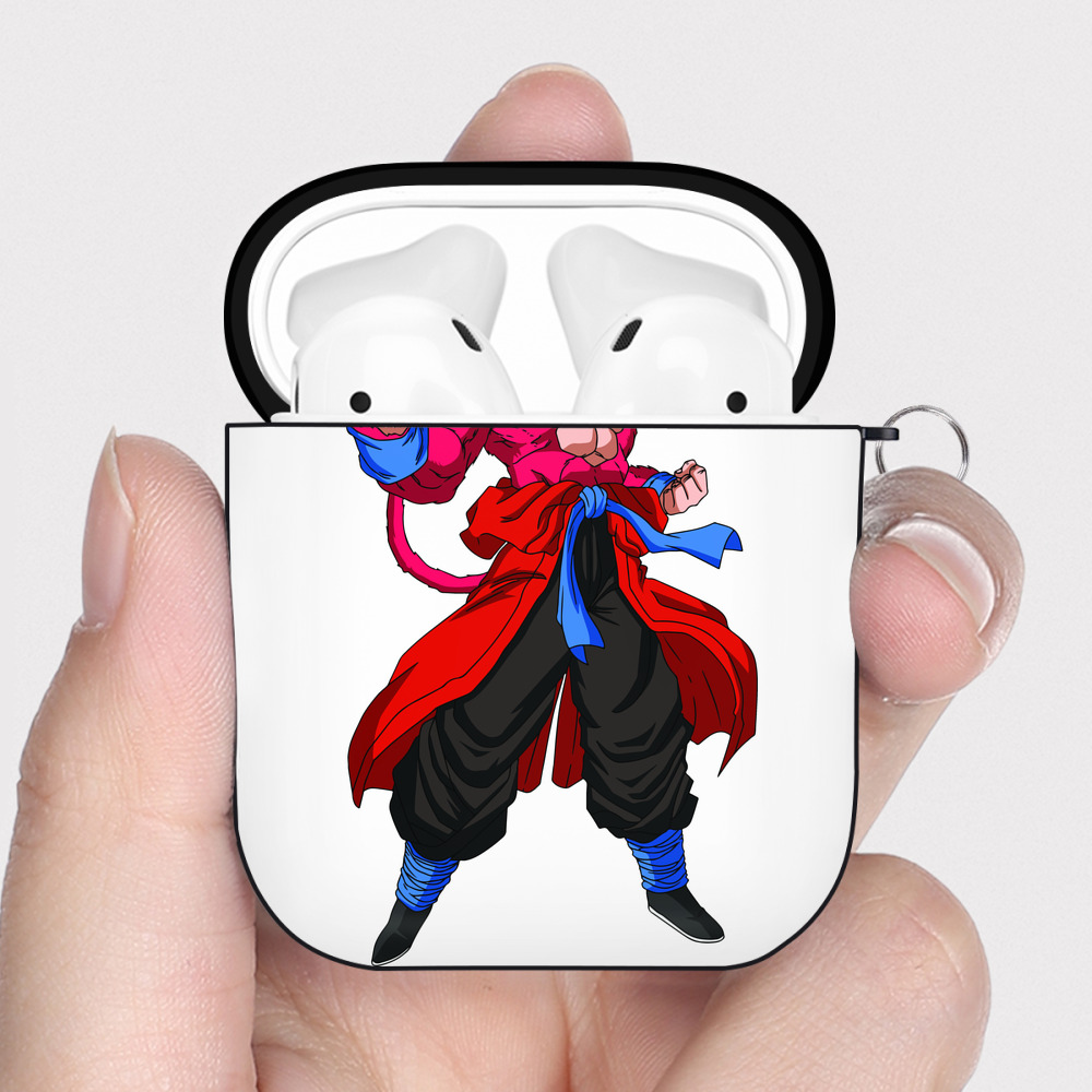 （画像用） ドラゴンボール 孫悟空（そん ごくう）Son Goku カカロット DRAGON BALL Kakarotto AirPods 第2世代保護ケース ハードシェル ブラック 耐衝撃・防指紋・カラビナ付き