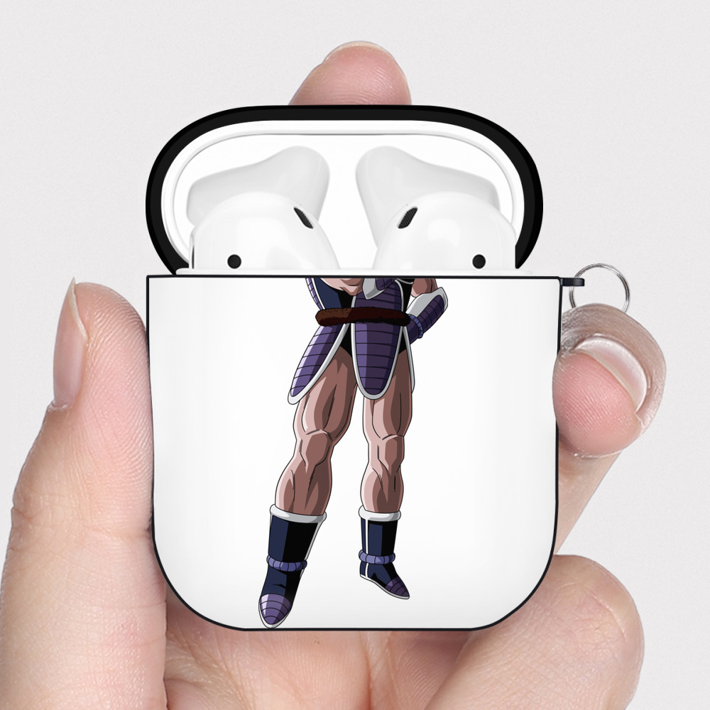 （画像用） ドラゴンボール 孫悟空（そん ごくう）Son Goku カカロット DRAGON BALL Kakarotto AirPods 第2世代保護ケース ハードシェル ブラック 耐衝撃・防指紋・カラビナ付き