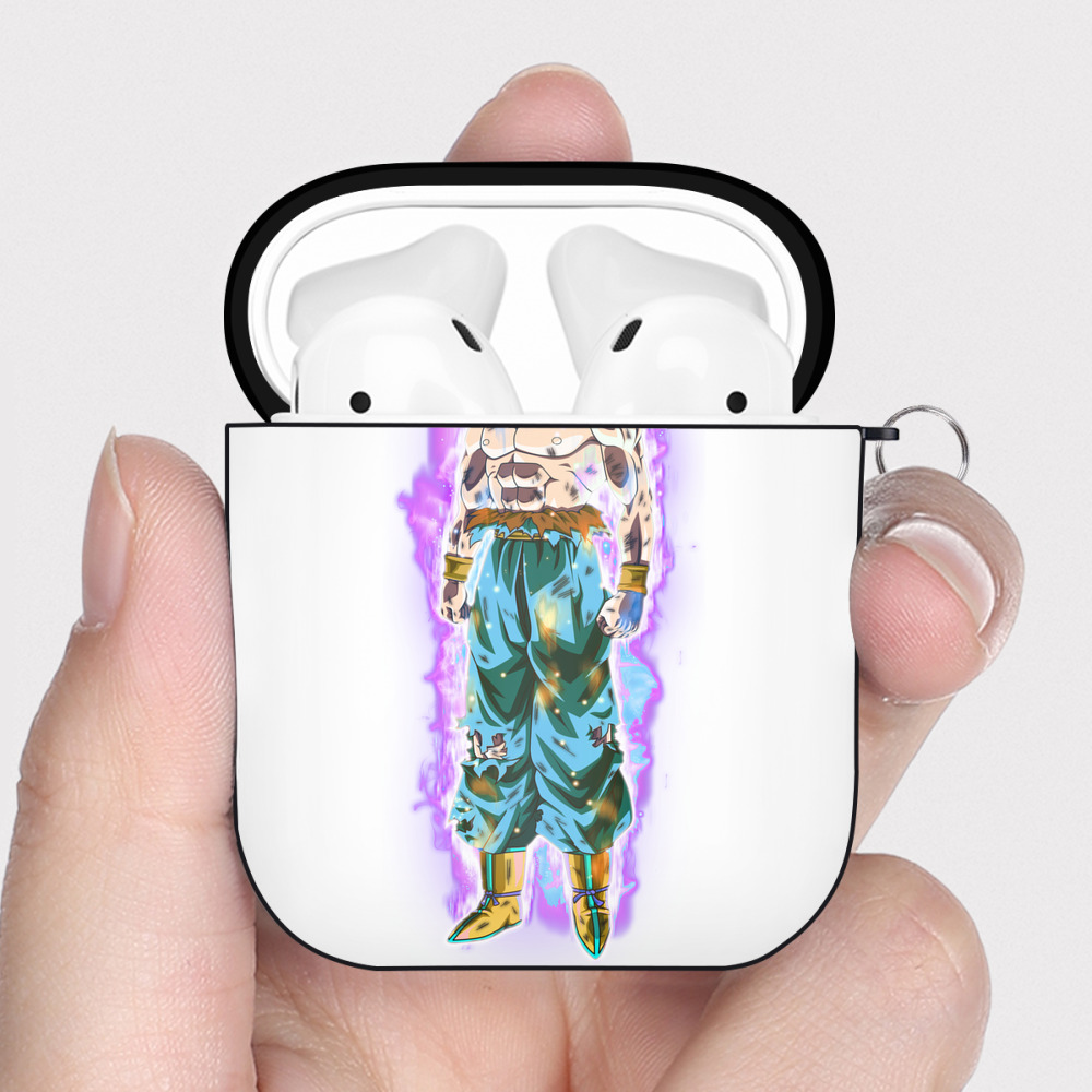 （画像用） ドラゴンボール 孫悟空（そん ごくう）Son Goku カカロット DRAGON BALL Kakarotto AirPods 第2世代保護ケース ハードシェル ブラック 耐衝撃・防指紋・カラビナ付き