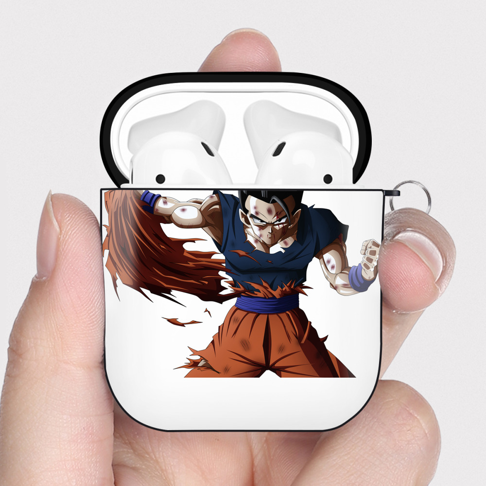 （画像用） ドラゴンボール ベジータ四世（Bejīta Yonsei）DRAGON BALL Vegeta IV AirPods 第2世代保護ケース ハードシェル ブラック 耐衝撃・防指紋・カラビナ付き