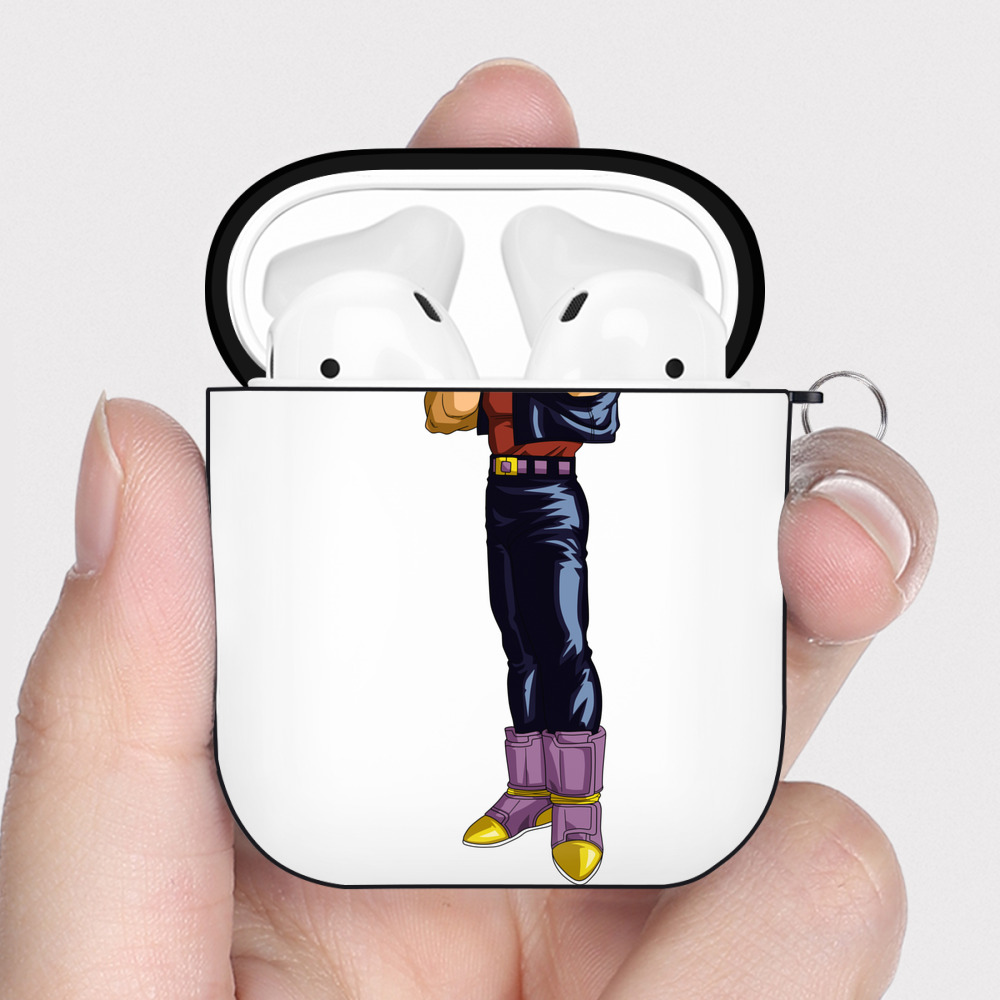 （画像用） ドラゴンボール ベジータ四世（Bejīta Yonsei）DRAGON BALL Vegeta IV AirPods 第2世代保護ケース ハードシェル ブラック 耐衝撃・防指紋・カラビナ付き
