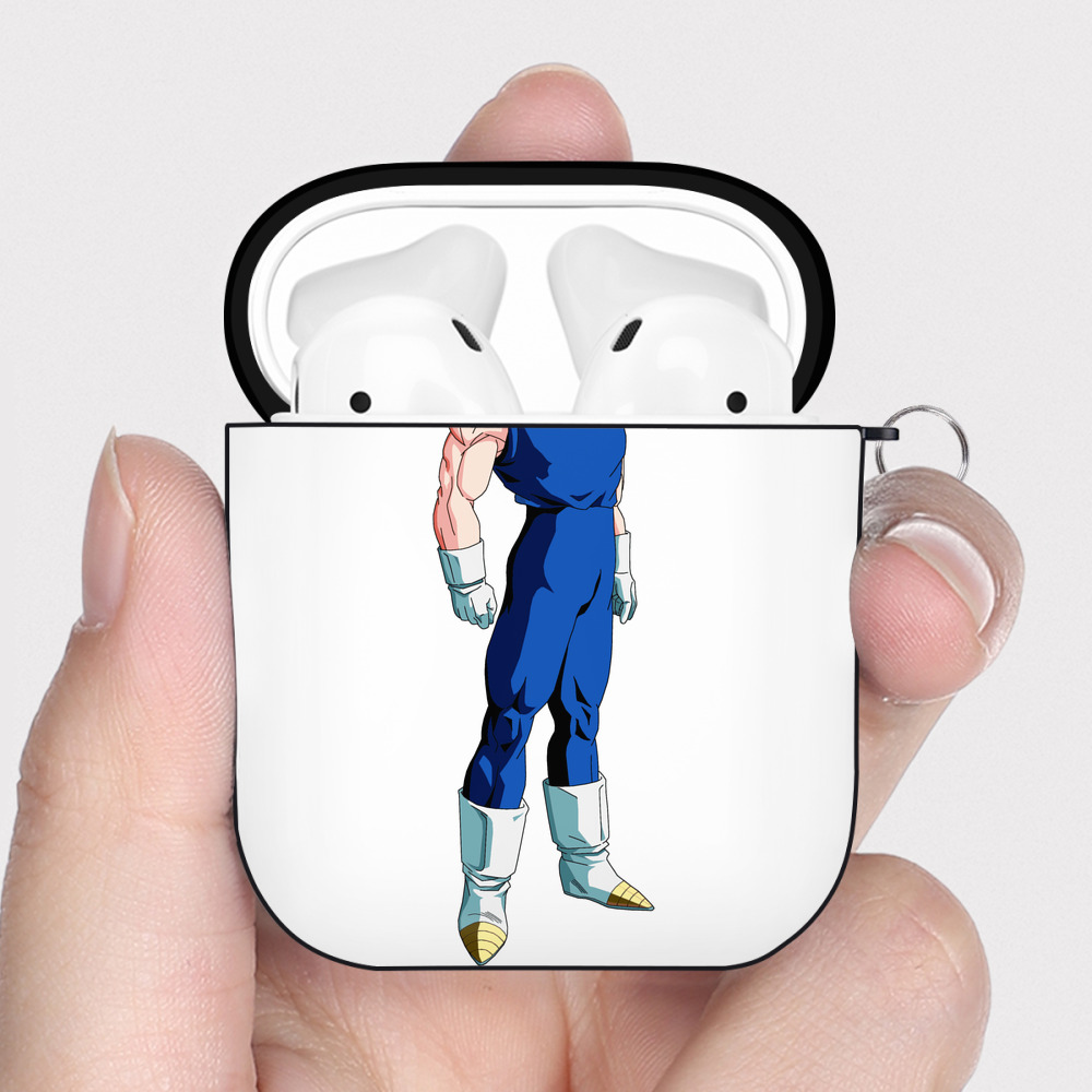 （画像用） ドラゴンボール ベジータ四世（Bejīta Yonsei）DRAGON BALL Vegeta IV AirPods 第2世代保護ケース ハードシェル ブラック 耐衝撃・防指紋・カラビナ付き
