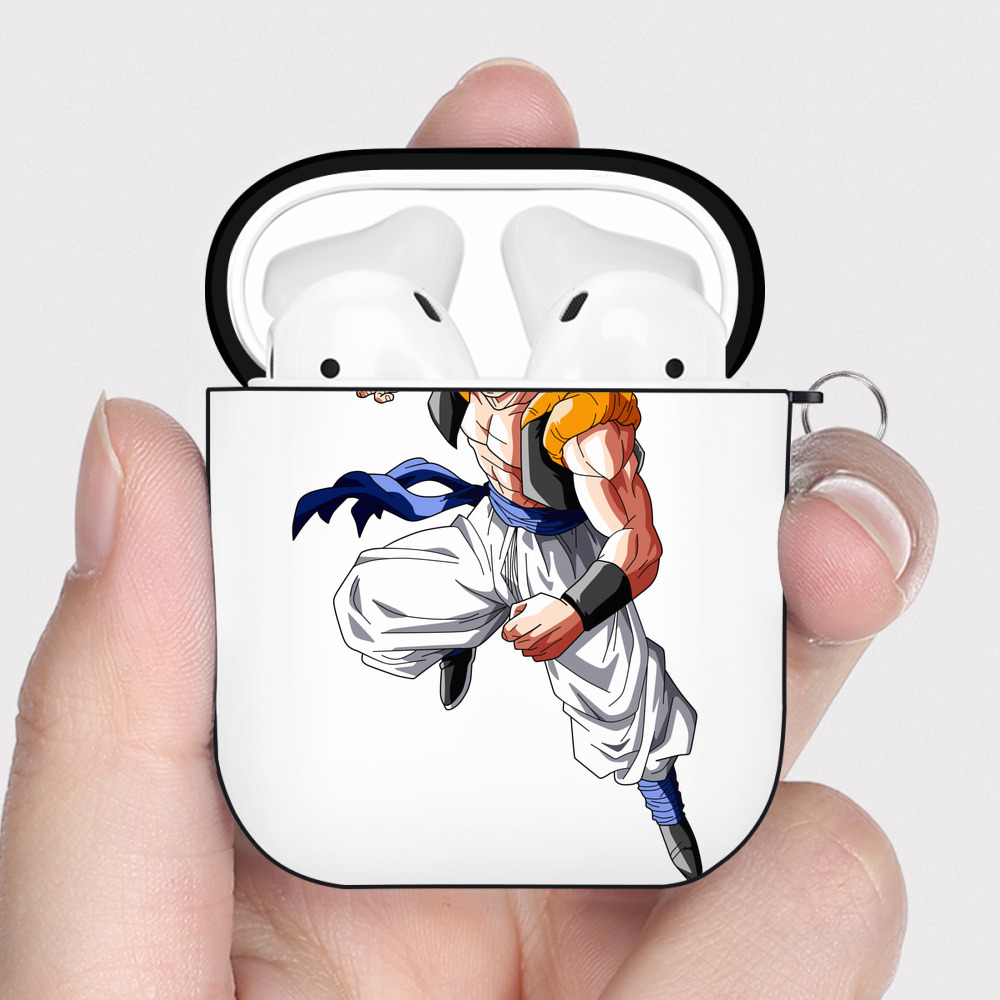 （画像用） ドラゴンボール ベジータ四世（Bejīta Yonsei）DRAGON BALL Vegeta IV AirPods 第2世代保護ケース ハードシェル ブラック 耐衝撃・防指紋・カラビナ付き