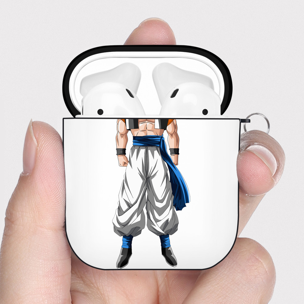 （画像用） ドラゴンボール ベジータ四世（Bejīta Yonsei）DRAGON BALL Vegeta IV AirPods 第2世代保護ケース ハードシェル ブラック 耐衝撃・防指紋・カラビナ付き