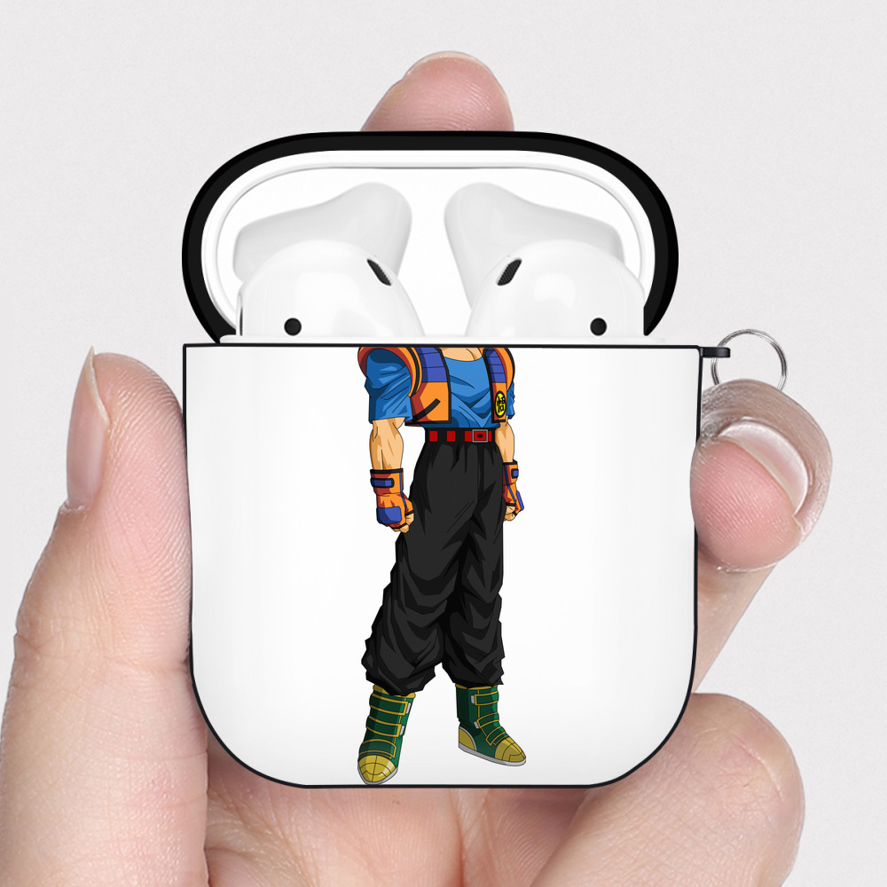 （画像用） ドラゴンボール ベジータ四世（Bejīta Yonsei）DRAGON BALL Vegeta IV AirPods 第2世代保護ケース ハードシェル ブラック 耐衝撃・防指紋・カラビナ付き