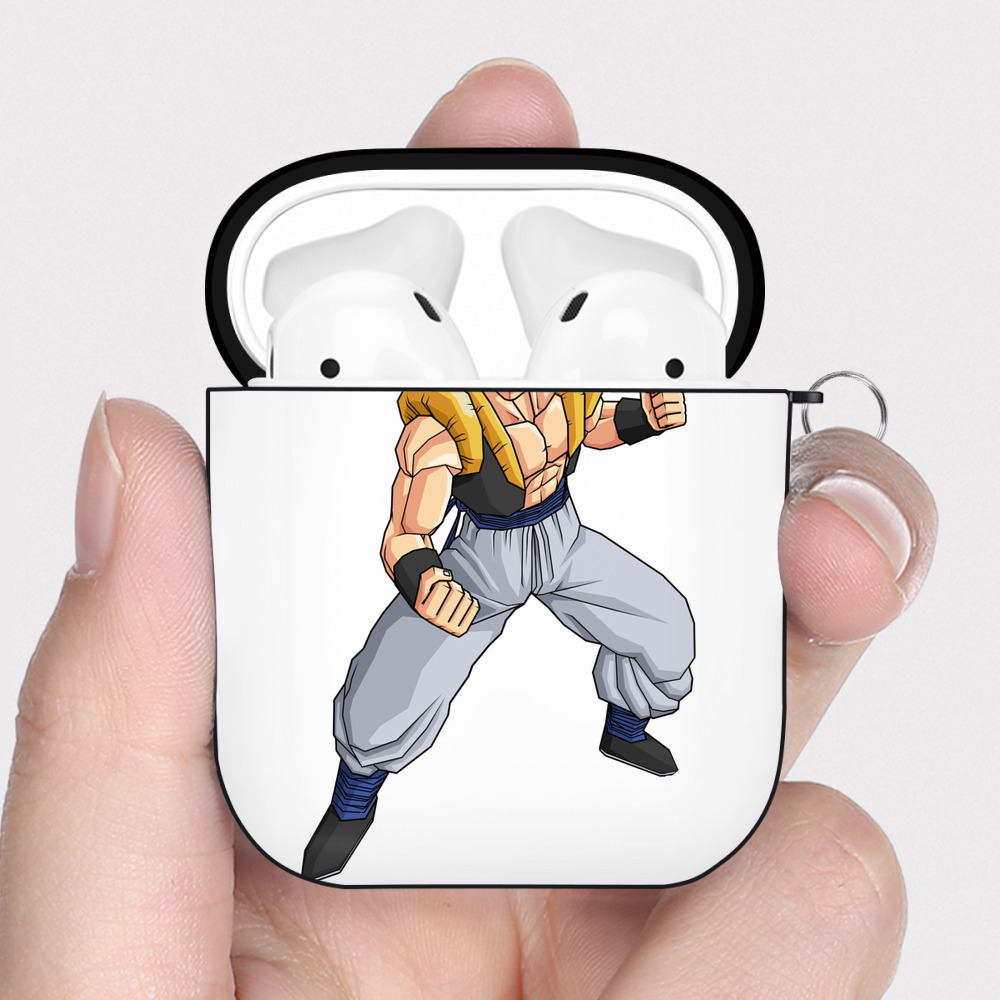 （画像用） ドラゴンボール ベジータ四世（Bejīta Yonsei）DRAGON BALL Vegeta IV AirPods 第2世代保護ケース ハードシェル ブラック 耐衝撃・防指紋・カラビナ付き