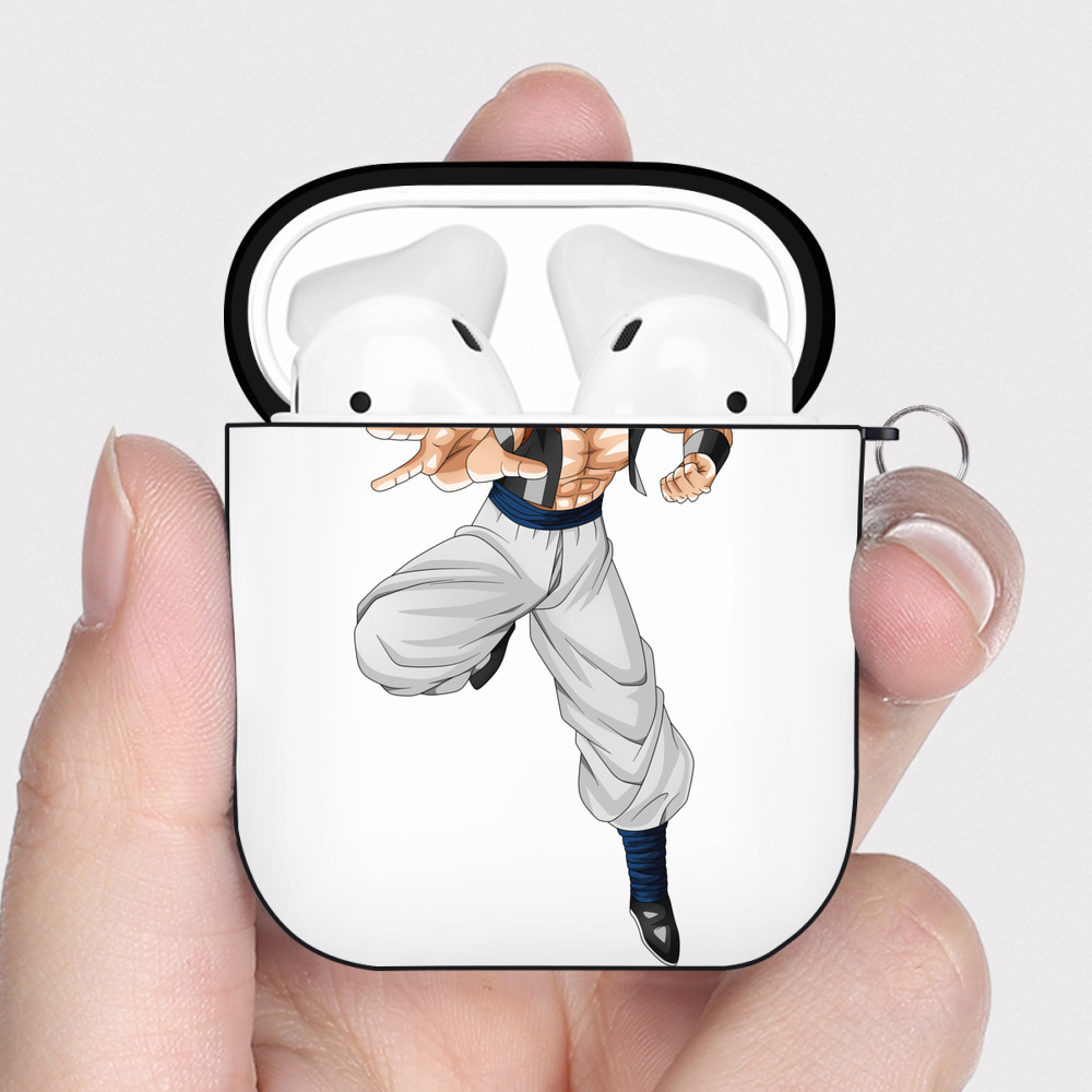 （画像用） ドラゴンボール ベジータ四世（Bejīta Yonsei）DRAGON BALL Vegeta IV AirPods 第2世代保護ケース ハードシェル ブラック 耐衝撃・防指紋・カラビナ付き