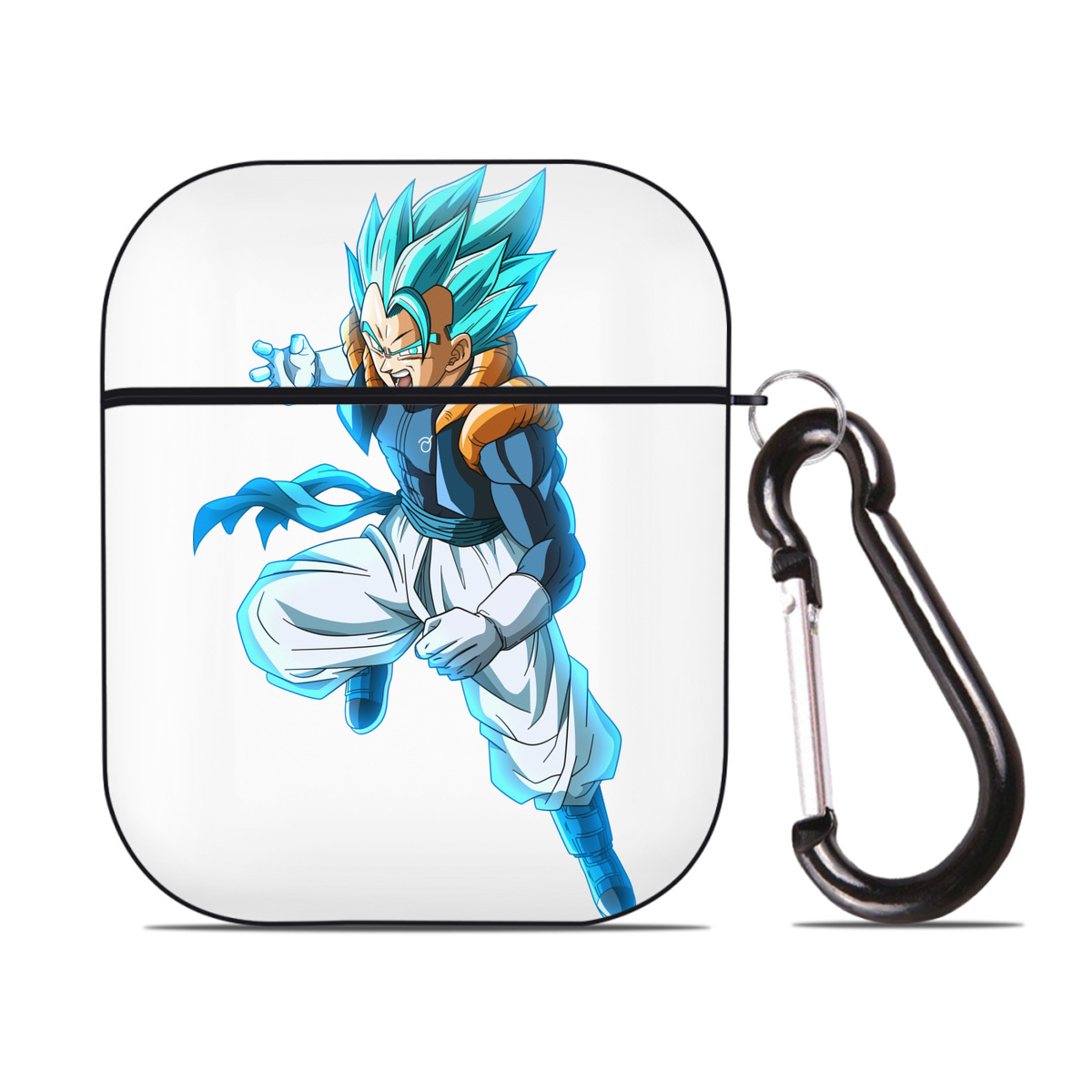 （画像用） ドラゴンボール ベジータ四世（Bejīta Yonsei）DRAGON BALL Vegeta IV AirPods 第2世代保護ケース ハードシェル ブラック 耐衝撃・防指紋・カラビナ付き