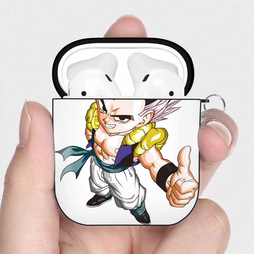 （画像用） ドラゴンボール ベジータ四世（Bejīta Yonsei）DRAGON BALL Vegeta IV AirPods 第2世代保護ケース ハードシェル ブラック 耐衝撃・防指紋・カラビナ付き