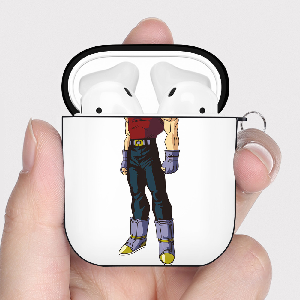 （画像用） ドラゴンボール ベジータ四世（Bejīta Yonsei）DRAGON BALL Vegeta IV AirPods 第2世代保護ケース ハードシェル ブラック 耐衝撃・防指紋・カラビナ付き