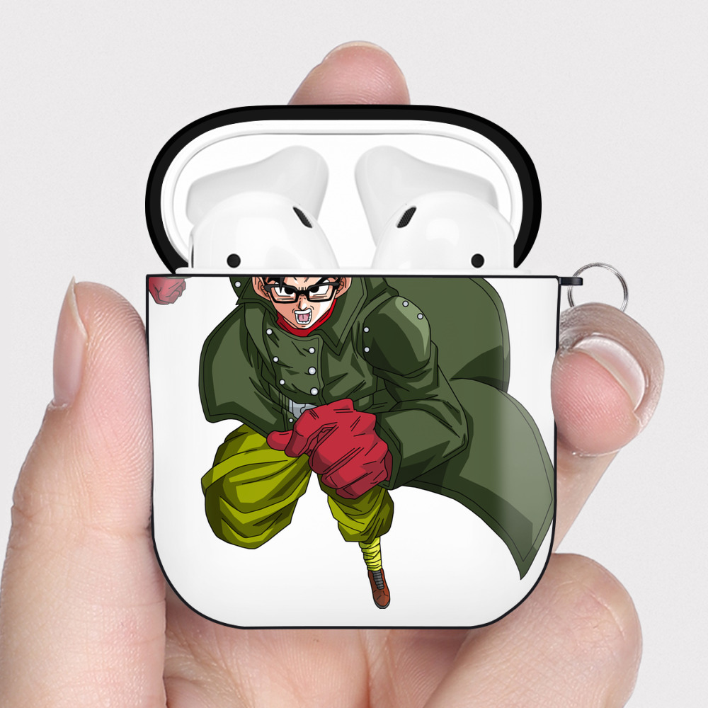 （画像用） ドラゴンボール 孫 悟飯（そんごはん）DRAGON BALL Son Gohan AirPods 第2世代保護ケース ハードシェル ブラック 耐衝撃・防指紋・カラビナ付き
