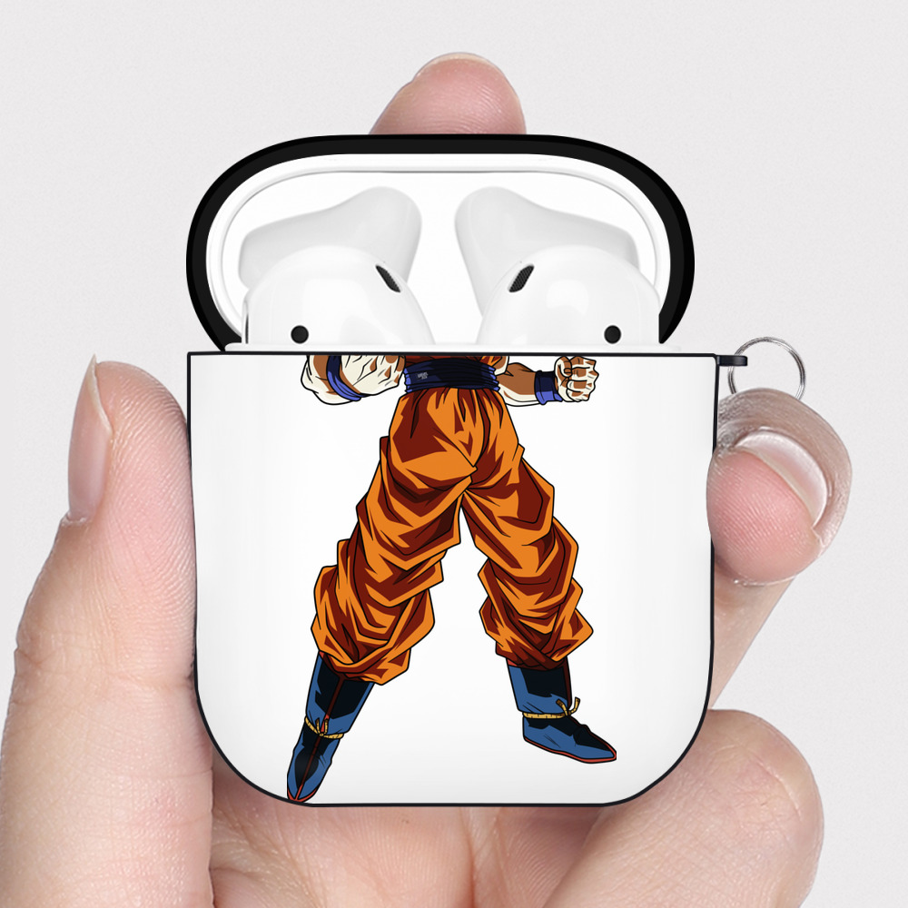 （画像用） ドラゴンボール 孫 悟飯（そんごはん）DRAGON BALL Son Gohan AirPods 第2世代保護ケース ハードシェル ブラック 耐衝撃・防指紋・カラビナ付き