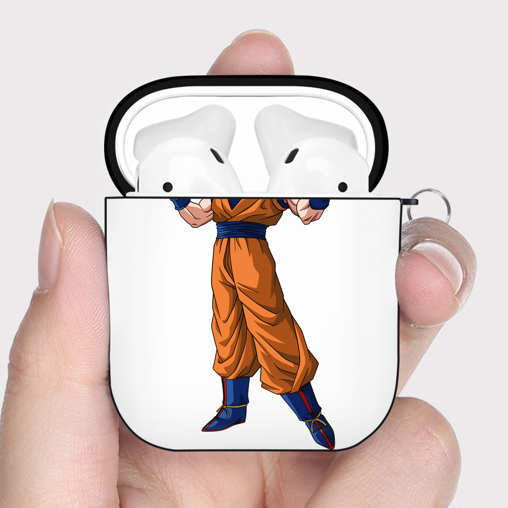 （画像用） ドラゴンボール 孫 悟飯（そんごはん）DRAGON BALL Son Gohan AirPods 第2世代保護ケース ハードシェル ブラック 耐衝撃・防指紋・カラビナ付き