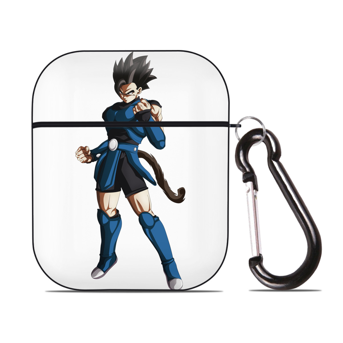（画像用） ドラゴンボール 孫 悟飯（そんごはん）DRAGON BALL Son Gohan AirPods 第2世代保護ケース ハードシェル ブラック 耐衝撃・防指紋・カラビナ付き