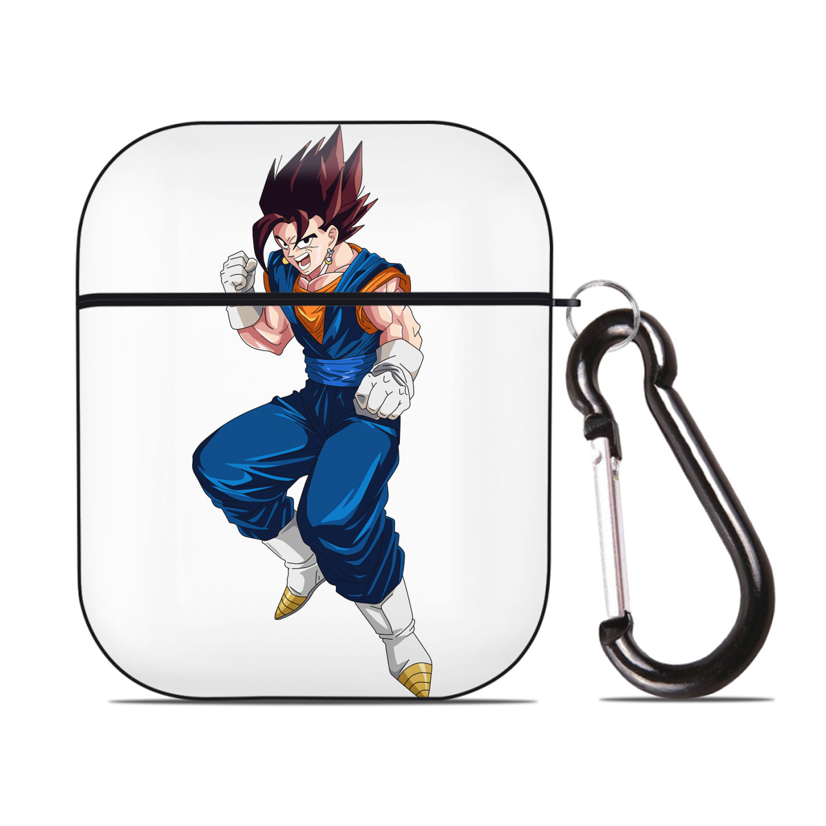 （画像用） ドラゴンボール 孫 悟飯（そんごはん）DRAGON BALL Son Gohan AirPods 第2世代保護ケース ハードシェル ブラック 耐衝撃・防指紋・カラビナ付き