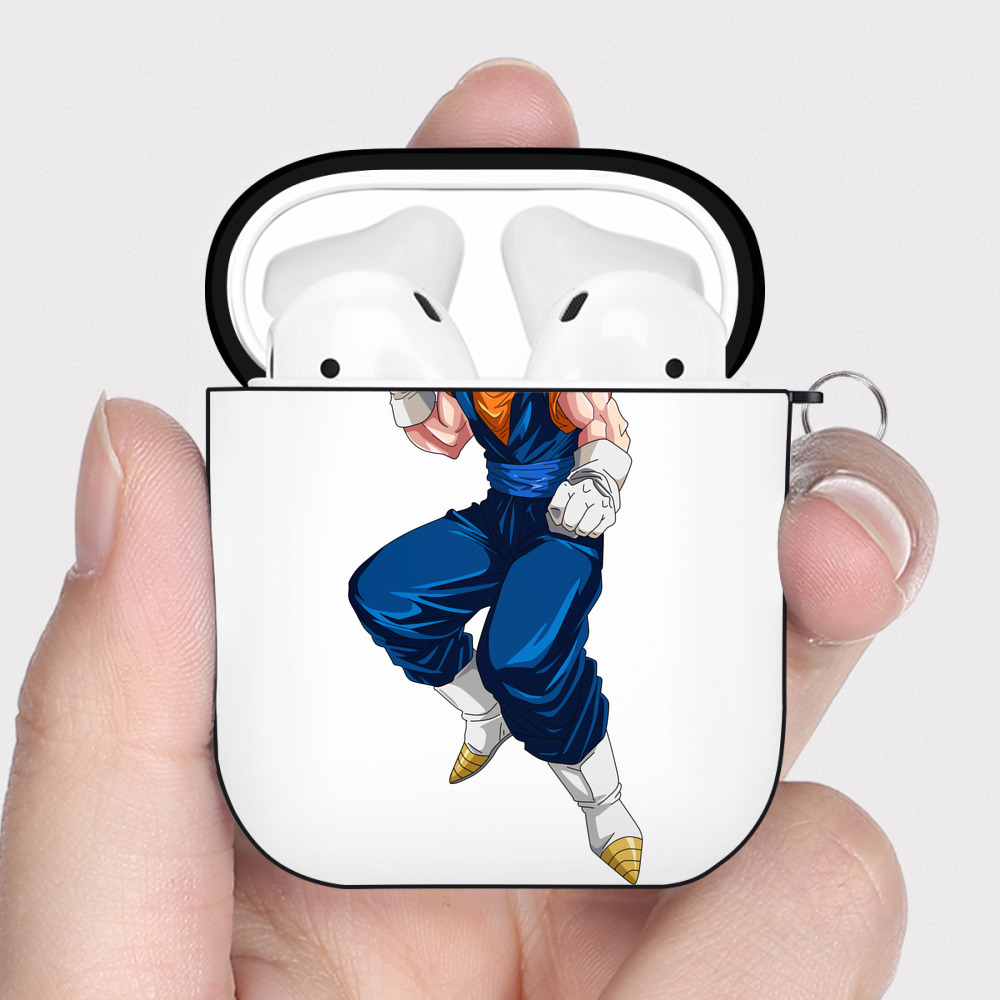（画像用） ドラゴンボール 孫 悟飯（そんごはん）DRAGON BALL Son Gohan AirPods 第2世代保護ケース ハードシェル ブラック 耐衝撃・防指紋・カラビナ付き