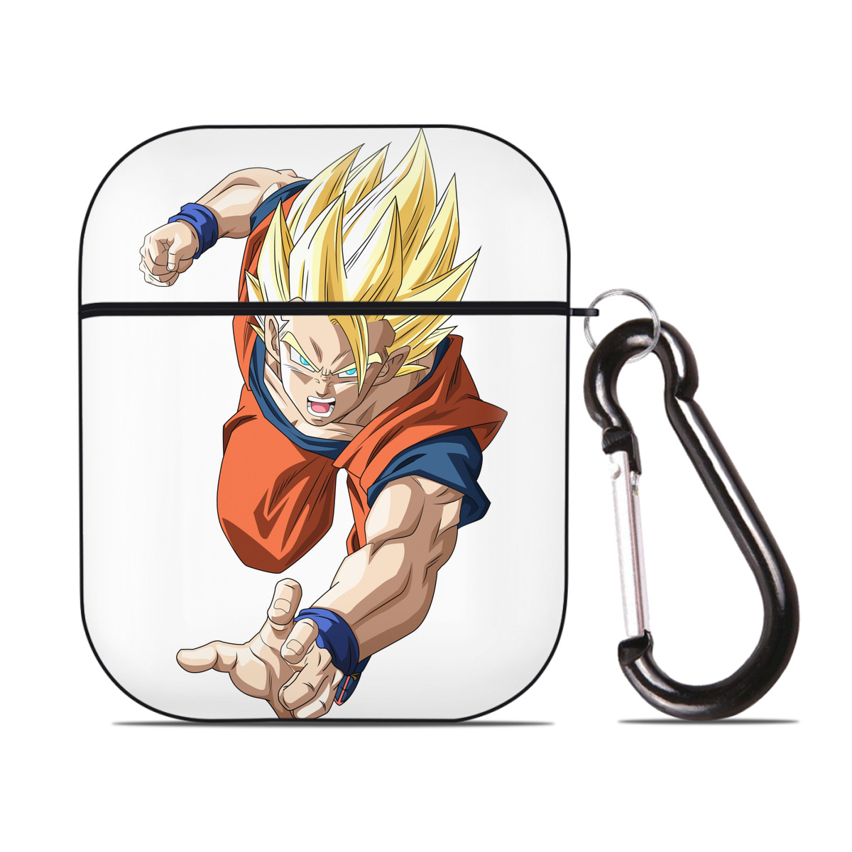 （画像用） ドラゴンボール 孫 悟飯（そんごはん）DRAGON BALL Son Gohan AirPods 第2世代保護ケース ハードシェル ブラック 耐衝撃・防指紋・カラビナ付き