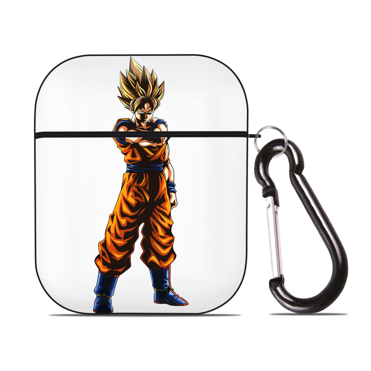 （画像用） ドラゴンボール 孫 悟飯（そんごはん）DRAGON BALL Son Gohan AirPods 第2世代保護ケース ハードシェル ブラック 耐衝撃・防指紋・カラビナ付き
