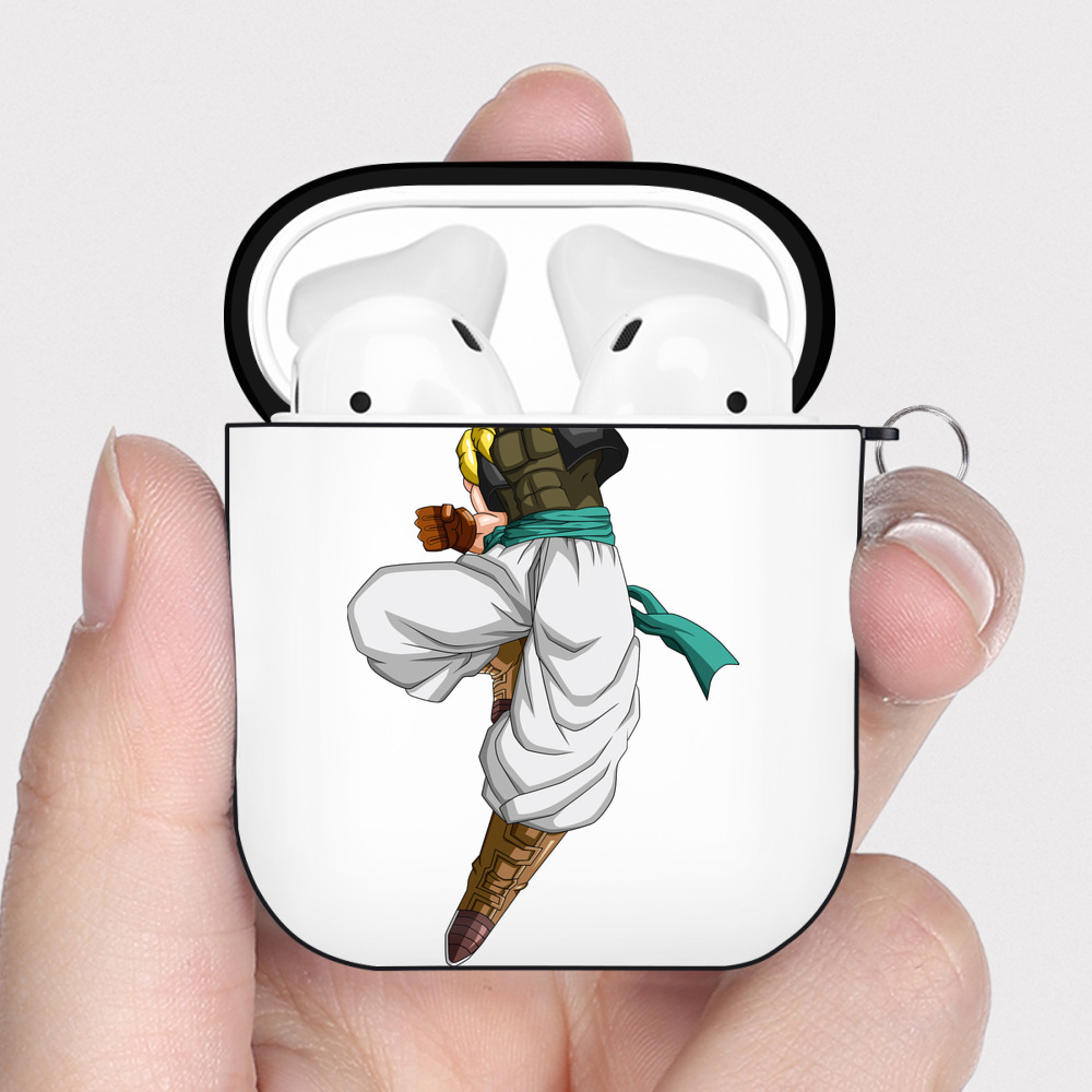 （画像用） ドラゴンボール 孫 悟飯（そんごはん）DRAGON BALL Son Gohan AirPods 第2世代保護ケース ハードシェル ブラック 耐衝撃・防指紋・カラビナ付き