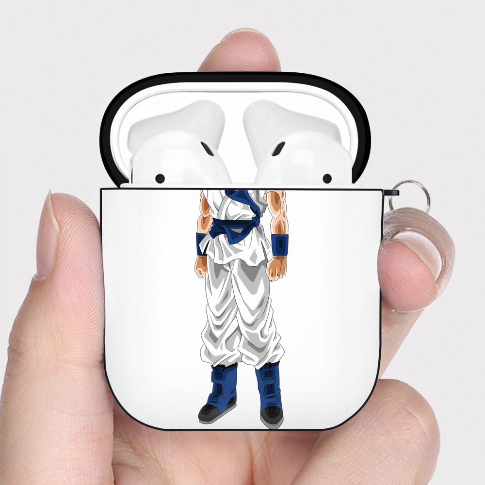 （画像用） ドラゴンボール 孫 悟飯（そんごはん）DRAGON BALL Son Gohan AirPods 第2世代保護ケース ハードシェル ブラック 耐衝撃・防指紋・カラビナ付き