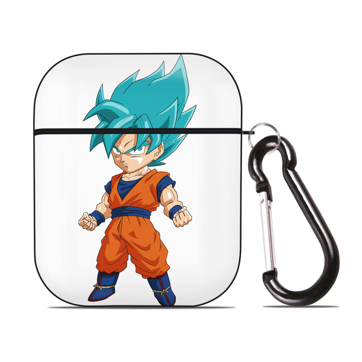 （画像用） ドラゴンボール 孫 悟飯（そんごはん）DRAGON BALL Son Gohan AirPods 第2世代保護ケース ハードシェル ブラック 耐衝撃・防指紋・カラビナ付き