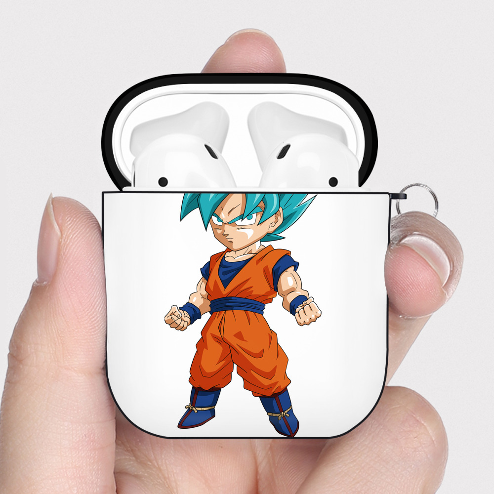 （画像用） ドラゴンボール 孫 悟飯（そんごはん）DRAGON BALL Son Gohan AirPods 第2世代保護ケース ハードシェル ブラック 耐衝撃・防指紋・カラビナ付き