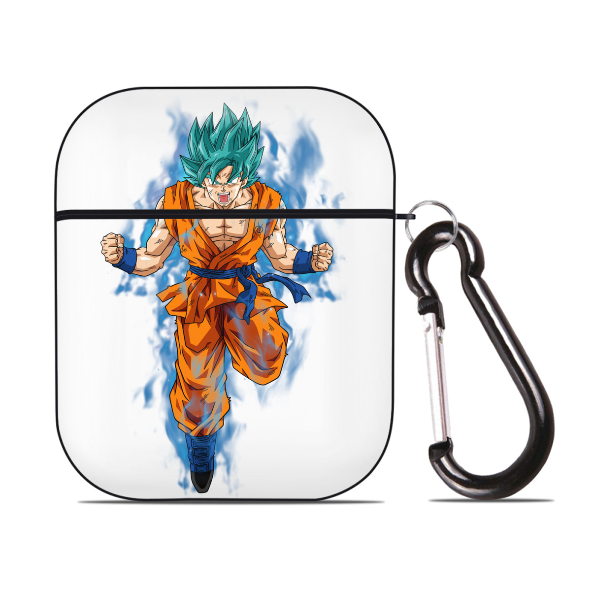 （画像用） ドラゴンボール 孫 悟飯（そんごはん）DRAGON BALL Son Gohan AirPods 第2世代保護ケース ハードシェル ブラック 耐衝撃・防指紋・カラビナ付き