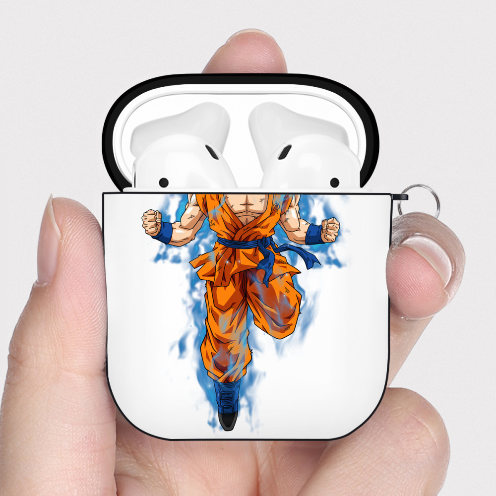（画像用） ドラゴンボール 孫 悟飯（そんごはん）DRAGON BALL Son Gohan AirPods 第2世代保護ケース ハードシェル ブラック 耐衝撃・防指紋・カラビナ付き