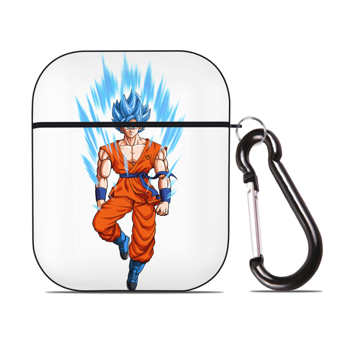 （画像用） ドラゴンボール 孫 悟飯（そんごはん）DRAGON BALL Son Gohan AirPods 第2世代保護ケース ハードシェル ブラック 耐衝撃・防指紋・カラビナ付き