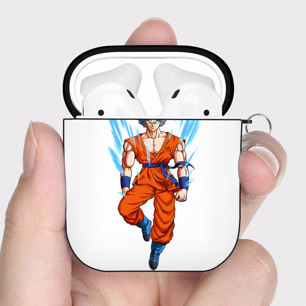 （画像用） ドラゴンボール 孫 悟飯（そんごはん）DRAGON BALL Son Gohan AirPods 第2世代保護ケース ハードシェル ブラック 耐衝撃・防指紋・カラビナ付き