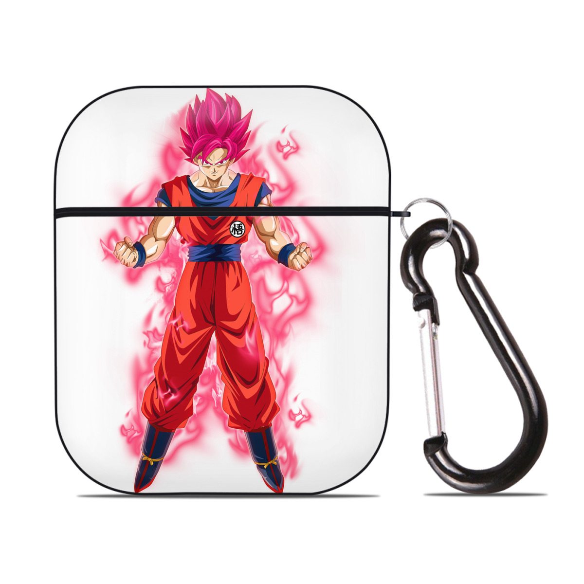 （画像用） ドラゴンボール 孫 悟飯（そんごはん）DRAGON BALL Son Gohan AirPods 第2世代保護ケース ハードシェル ブラック 耐衝撃・防指紋・カラビナ付き