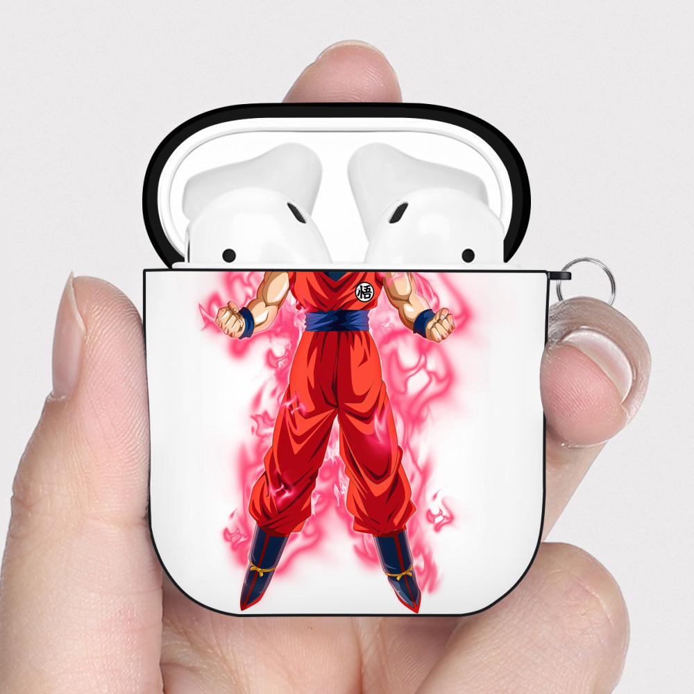 （画像用） ドラゴンボール 孫 悟飯（そんごはん）DRAGON BALL Son Gohan AirPods 第2世代保護ケース ハードシェル ブラック 耐衝撃・防指紋・カラビナ付き