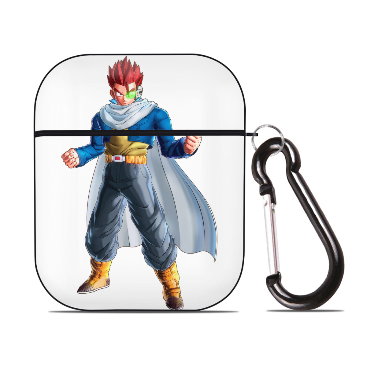 （画像用） ドラゴンボール 孫 悟飯（そんごはん）DRAGON BALL Son Gohan AirPods 第2世代保護ケース ハードシェル ブラック 耐衝撃・防指紋・カラビナ付き