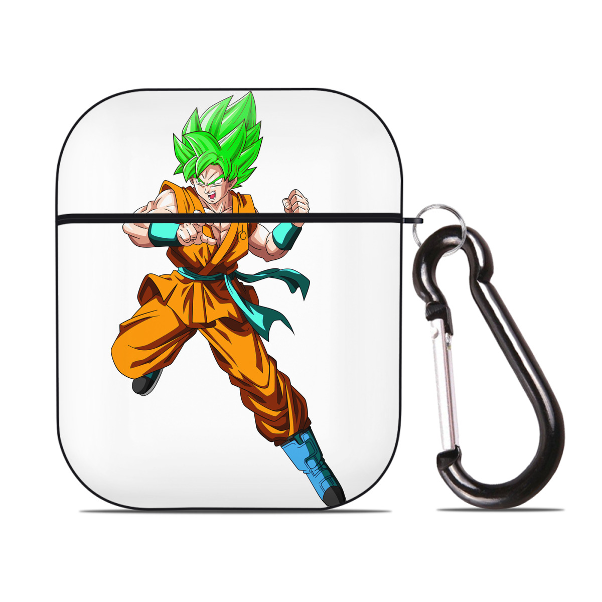 （画像用） ドラゴンボール 孫 悟飯（そんごはん）DRAGON BALL Son Gohan AirPods 第2世代保護ケース ハードシェル ブラック 耐衝撃・防指紋・カラビナ付き