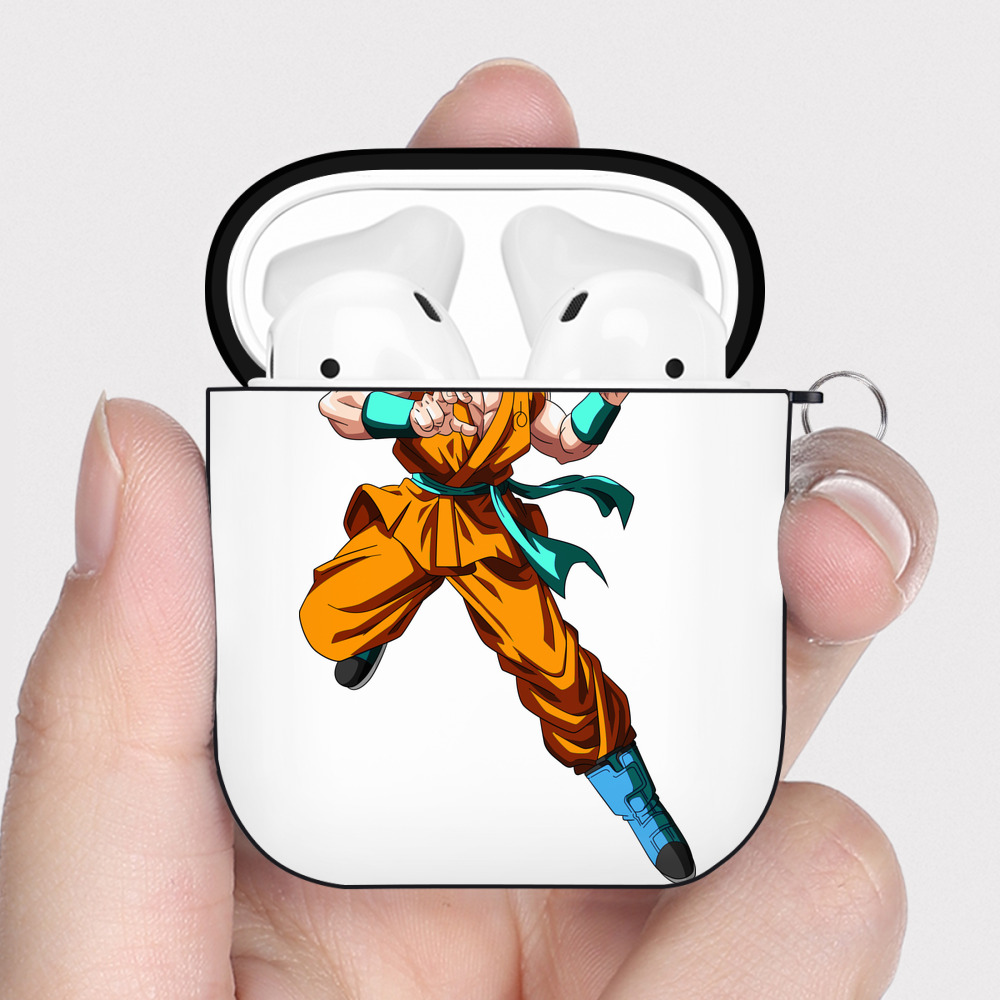 （画像用） ドラゴンボール 孫 悟飯（そんごはん）DRAGON BALL Son Gohan AirPods 第2世代保護ケース ハードシェル ブラック 耐衝撃・防指紋・カラビナ付き