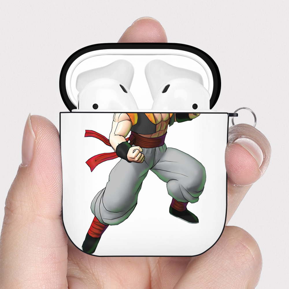 （画像用） ドラゴンボール クリリン DRAGON BALL krillin AirPods 第2世代保護ケース ハードシェル ブラック 耐衝撃・防指紋・カラビナ付き