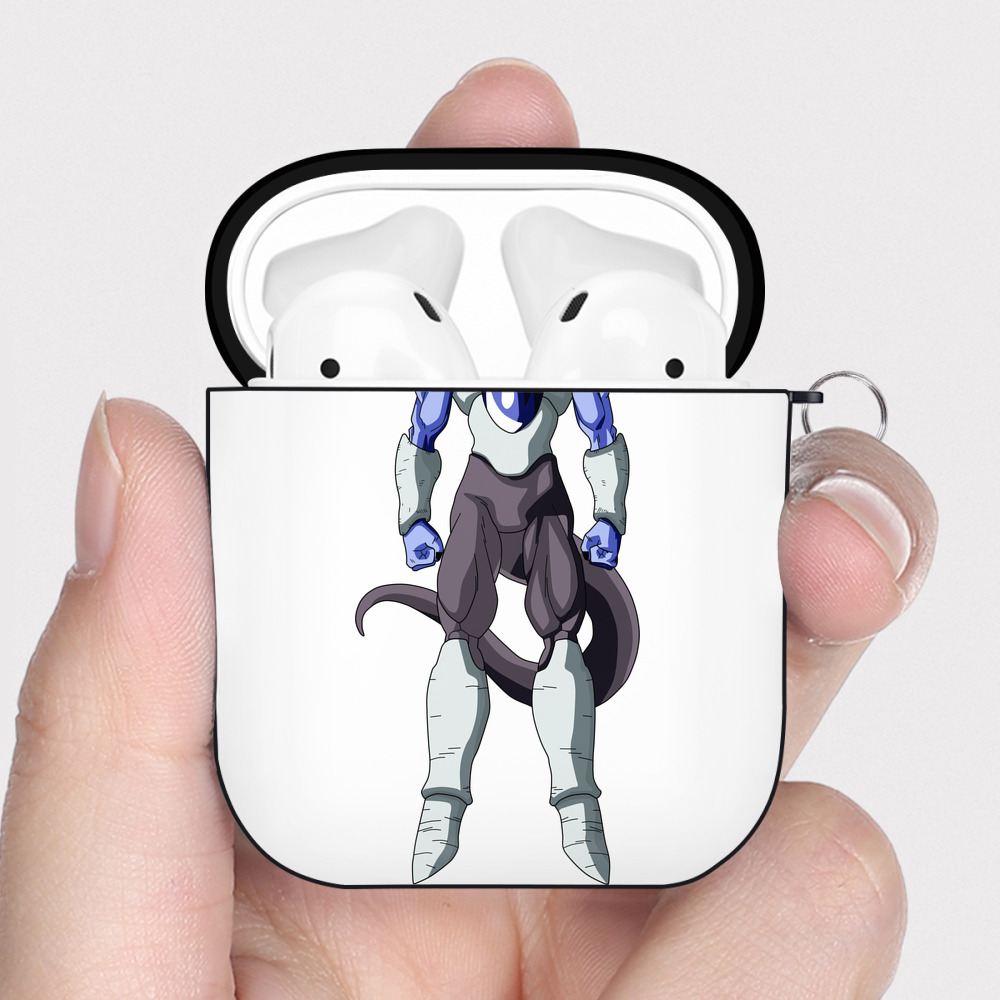 （画像用） ドラゴンボール フリーザ DRAGON BALL Frieza AirPods 第2世代保護ケース ハードシェル ブラック 耐衝撃・防指紋・カラビナ付き
