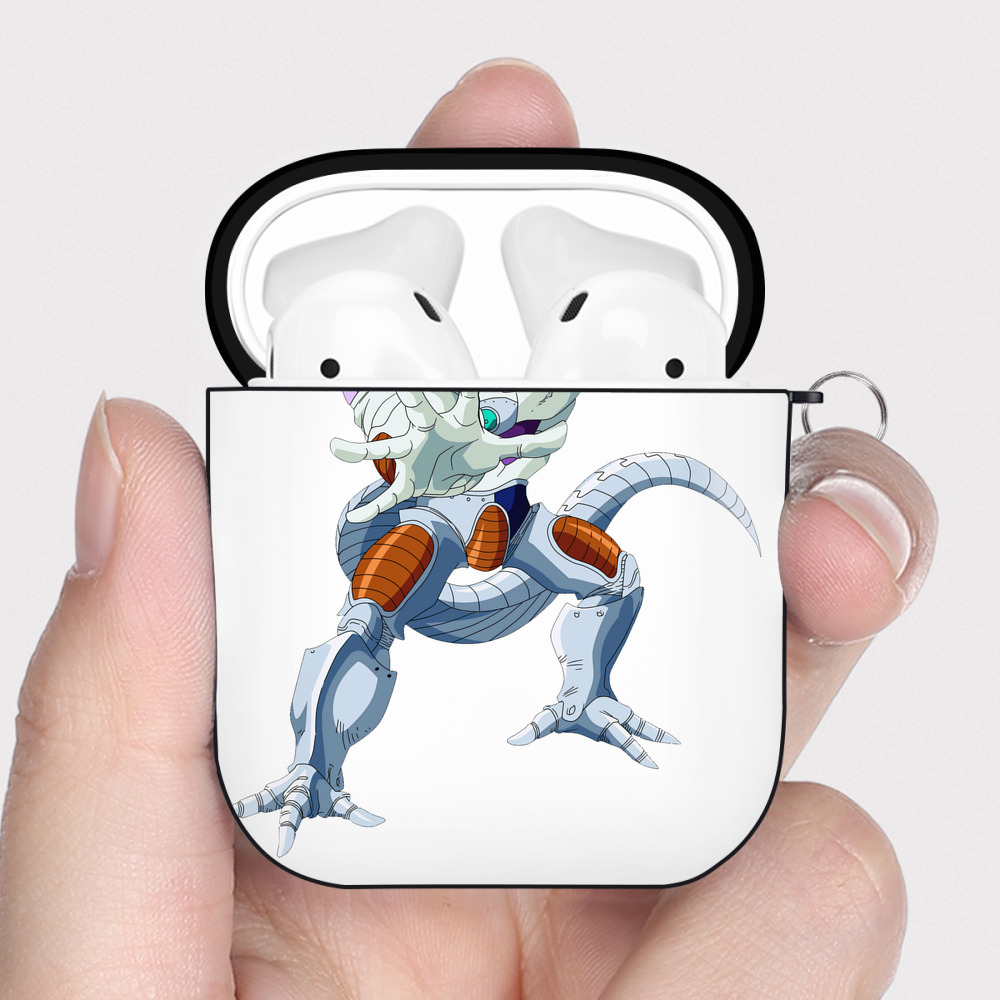 （画像用） ドラゴンボール フリーザ DRAGON BALL Frieza AirPods 第2世代保護ケース ハードシェル ブラック 耐衝撃・防指紋・カラビナ付き
