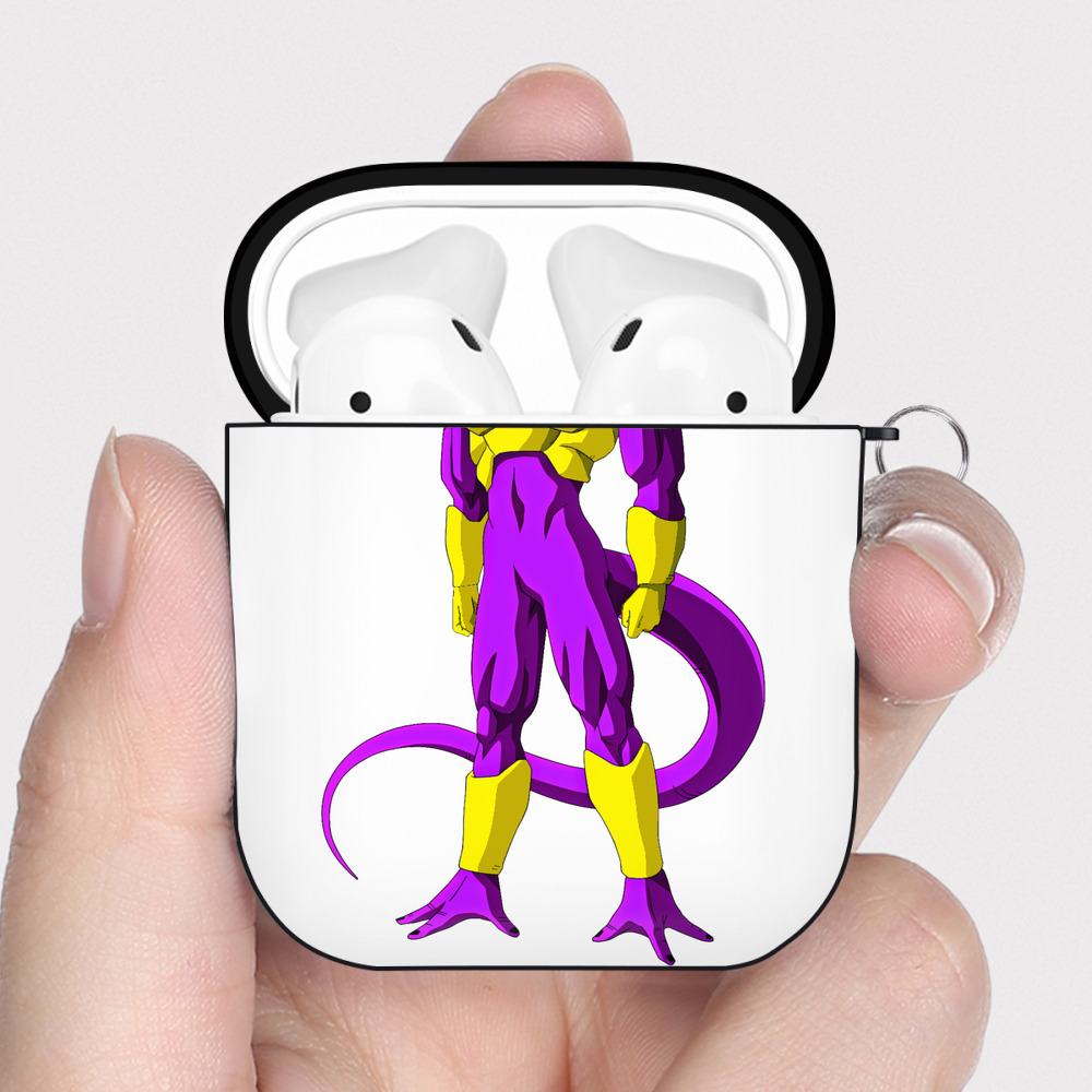 （画像用） ドラゴンボール フリーザ DRAGON BALL Frieza AirPods 第2世代保護ケース ハードシェル ブラック 耐衝撃・防指紋・カラビナ付き