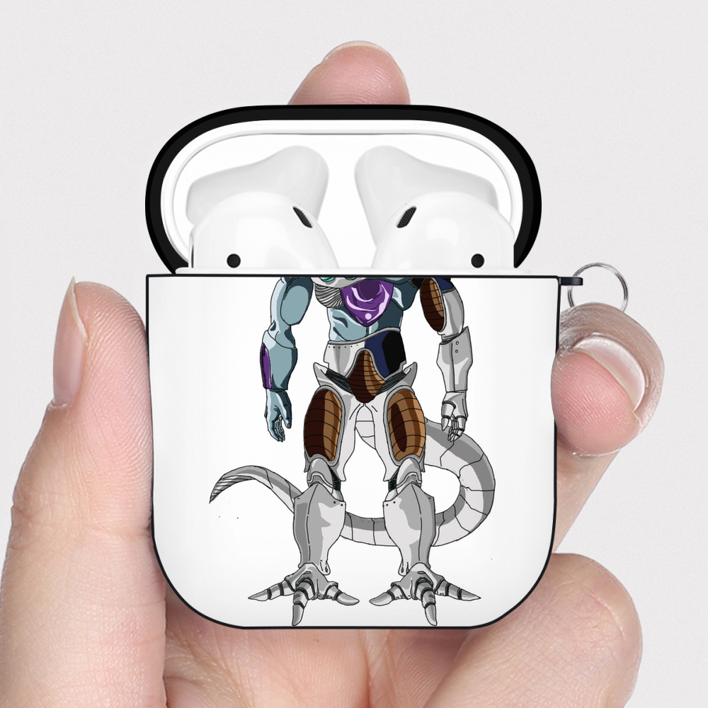 （画像用） ドラゴンボール クウラ DRAGON BALL Cooler Coora AirPods 第2世代保護ケース ハードシェル ブラック 耐衝撃・防指紋・カラビナ付き
