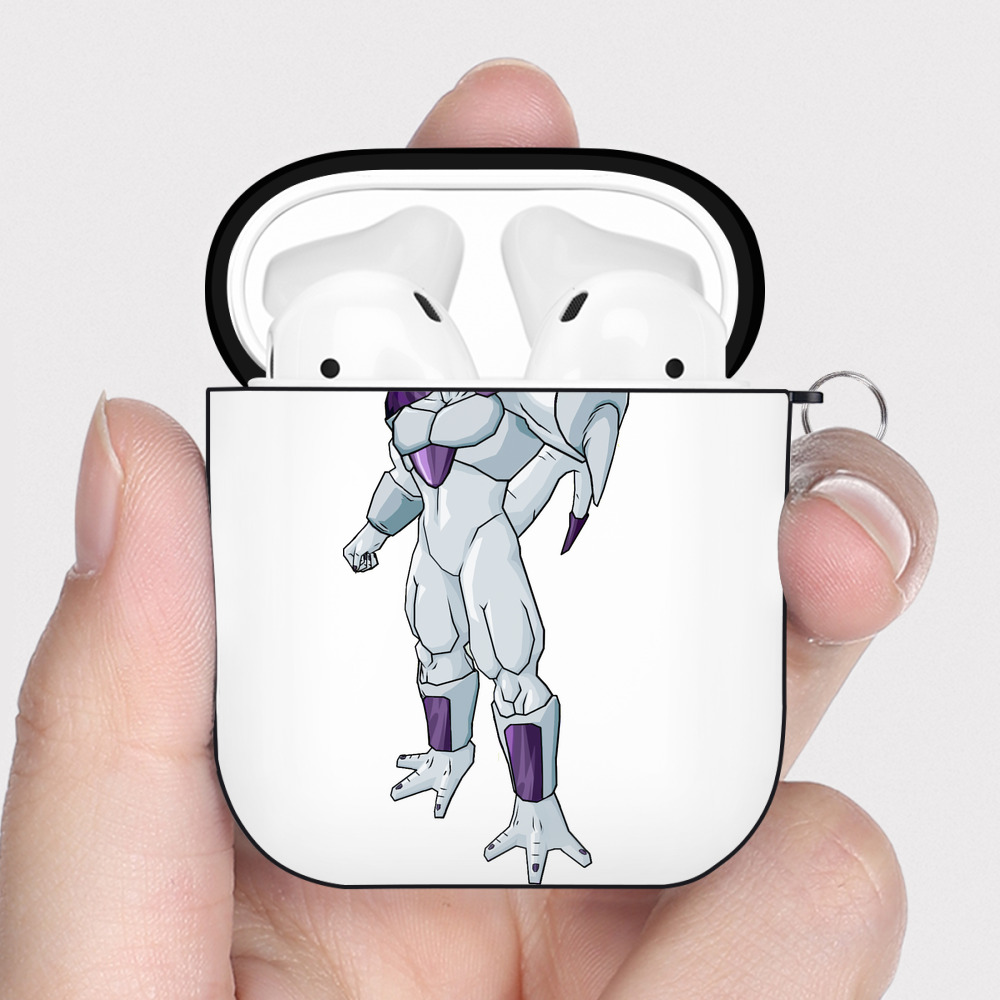 （画像用） ドラゴンボール クウラ DRAGON BALL Cooler Coora AirPods 第2世代保護ケース ハードシェル ブラック 耐衝撃・防指紋・カラビナ付き