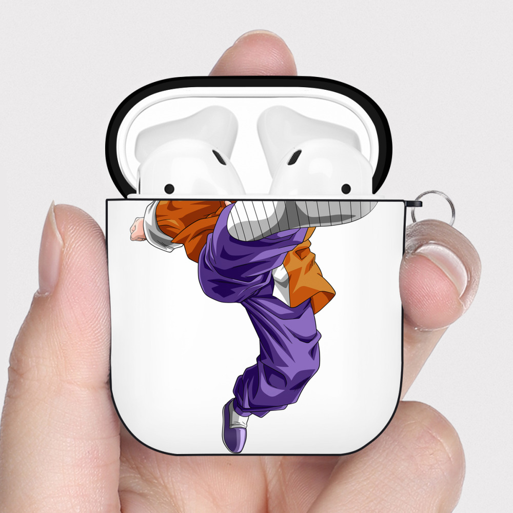 （画像用） ドラゴンボール 亀仙人（かめせんにん） DRAGON BALL Master Roshi Kame Sennin AirPods 第2世代保護ケース ハードシェル ブラック 耐衝撃・防指紋・カラビナ付き