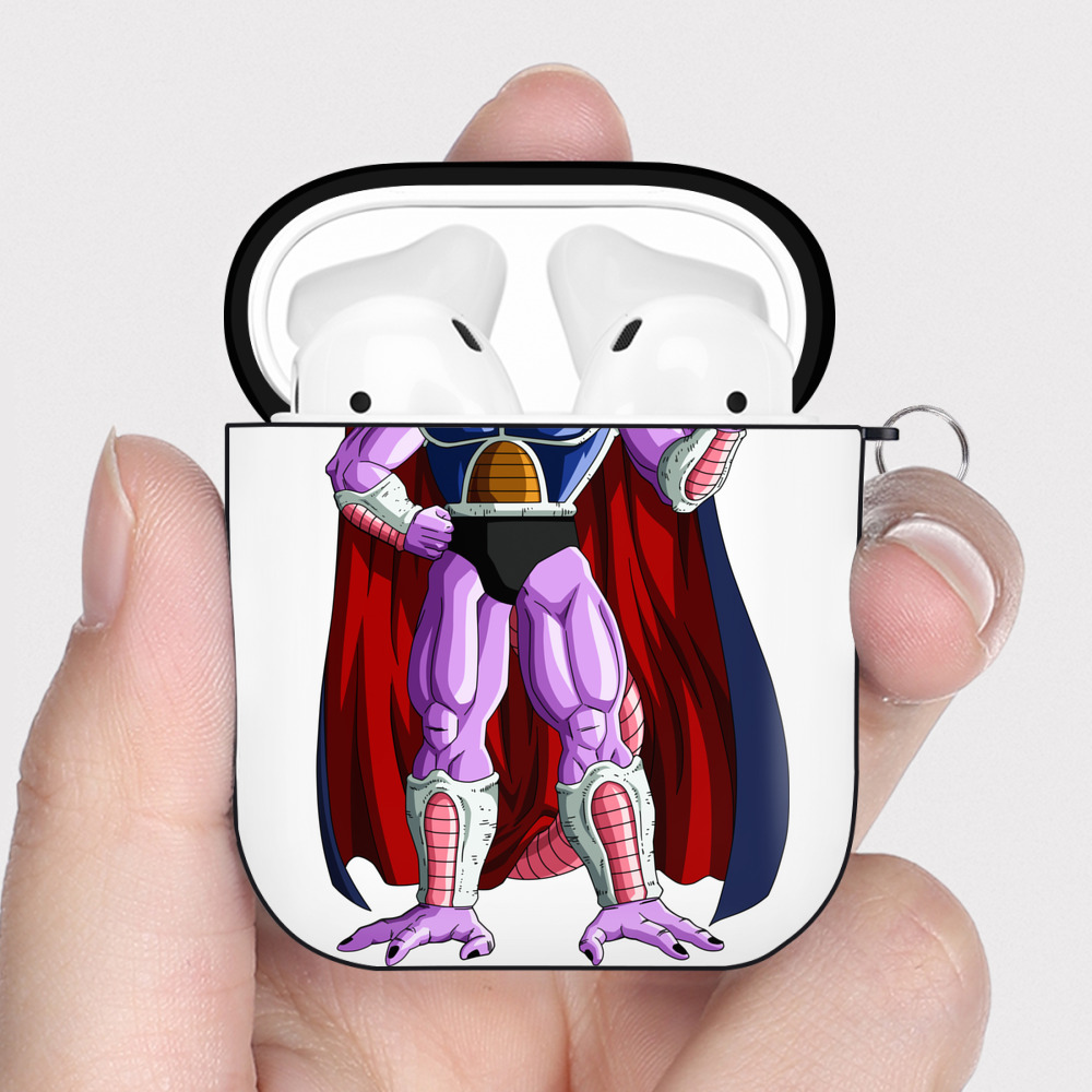 （画像用） ドラゴンボール コルド大王 DRAGON BALL King Cold AirPods 第2世代保護ケース ハードシェル ブラック 耐衝撃・防指紋・カラビナ付き